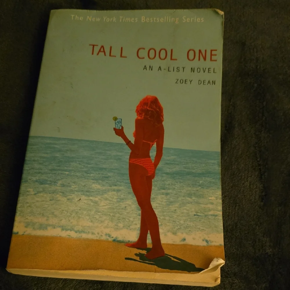 Tall Cool One by Zoey Dean - Beach Cover, Red Silhouette